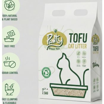  Pawty Tofu - Cat litter 6L  Green Tea 