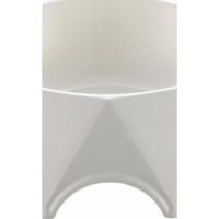 PETS CLUB Diamond Shape Pet Bowl-WHITE- Size(CM):23.5*23.5*7.2cm