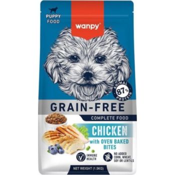  Wanpy Grain Free Complete Food for Puppy – Chicken Recipe 1.5kg 