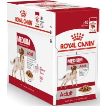  Royal Canin Dog WET FOOD - SHN MEDIUM ADULT (Box 10X140G) 