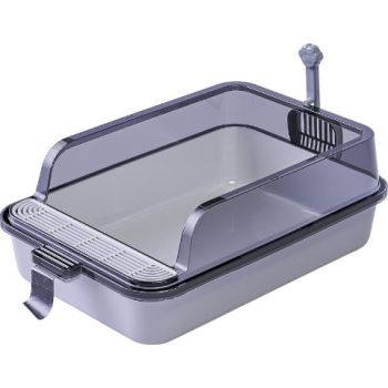  Pado Cat Litter Tray With Scoop M(53x34x20cm)-Grey 