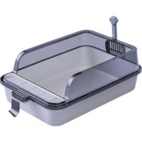 Pado Cat Litter Tray With Scoop M(53x34x20cm)-Grey