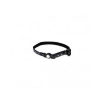 Coastal 3/8" Safe Cat Fashion Collar with Polka Dot Overlay Black