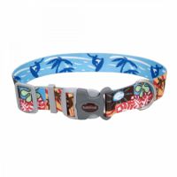 Coastal 1" Sublime Dog Collar Surf,Sun and Beach Medium