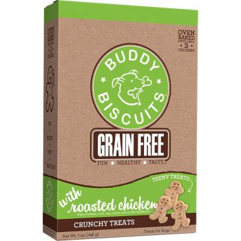  Buddy Biscuits Grain Free TEENY Crunchy Treats With Roasted Chicken - 7 Oz 