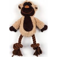Lambswool Cuddle Knot Dog Toys Monkey