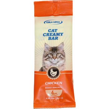  Cola Loca Cat Creamy Bar – Chicken Flavour – Pack of 4 x 15g Tubes 