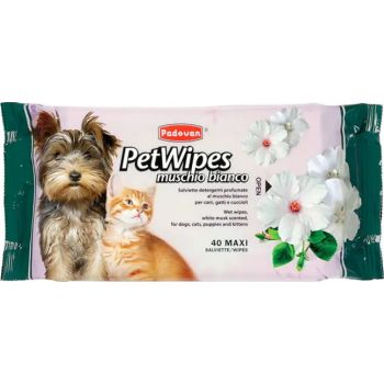  Padovan Pet Wipes White Musk (40 Wipes) 