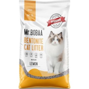  Mr Bobaa Clumping Cat Litter - Lemon - 25L 