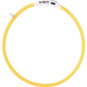  M-PETS Flash Led Rechargeable Collar M Orange 