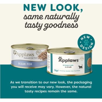  Applaws Ocean Fish Adult Wet Cat Food Tin 70g 