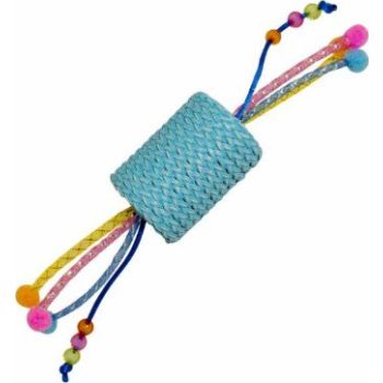  Duvo+ Jolly Blue Roll With Ropes Blue - 22x4,5x4,5cm 