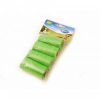 DUVO DOG WASTE BAGS 4x20 pcs ( GREEN)