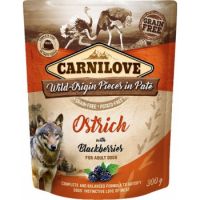 Carnilove Ostrich With Blackberries For Adult Dogs (Wet Food Pouches)300g