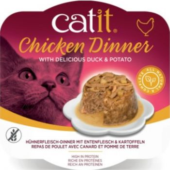  Catit Cat Wet Food  Fish Dinner Duck & Potato 80 G 