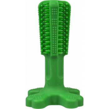  Duvo Dog Toys Chew 'N Play Brush,Green  Medium 