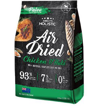  Absolute Holistic Air Dried Dog Diet - Chicken & Hoki 1kg 