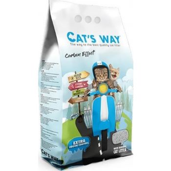  Cat's Way White Compact Carbon Effect Cat Litter 10L 