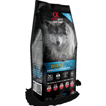  Alpha Spirit Soft Food for Adult Dogs WILD FISH - 1.5 kg Bag 