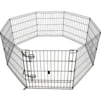 PAWSITIV FOLDABLE PET PLAY PEN WITH DOOR (8 PANELS) - 75*61CM