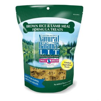  Natural Balance Brown Rice & Lamb Meal Small Treats 8 oz 