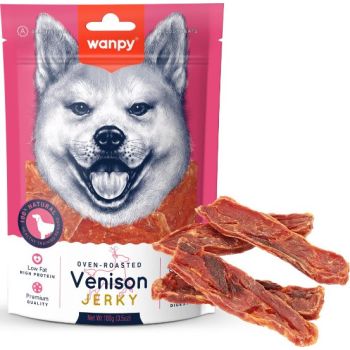  Wanpy Dog Treats Dry Venison Jerky 100g 