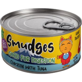  Smudges Adult Cat Wet Chicken Flakes With Tuna In Soft Jelly 80g 