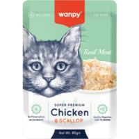 WANPY Chicken & Scallop For Cat 85g