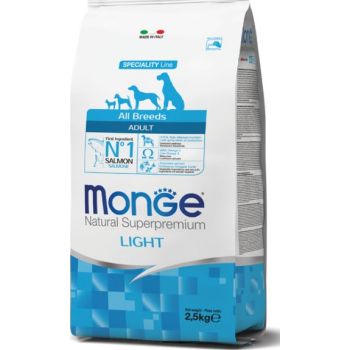  Monge Natural Superpremium All Breeds Adult Light Salmon with Rice 2,5 kg 