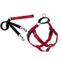 Freedom No-Pull Harness and Leash - Red / Medium 5/8"