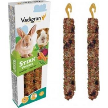  Vadigran TSmall Animals Treats Stixx Veggies 2ct 115g 
