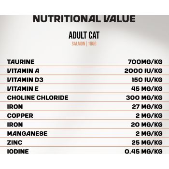  MyFood Adult Cat Wet Food Salmon Pate Sterile 100g 