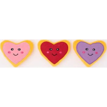  Valentine's Miniz 3-Pack Heart Cookies 3.5 x 3.5 x 1 in each 
