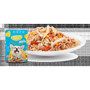  Moochie Dog We Food Puppy Casserole With Chicken - Healthy Growth Pouch 85g 