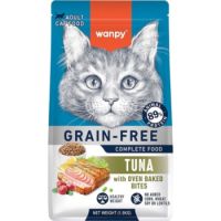 Wanpy Grain Free Complete Food for Adult Cat – Tuna Recipe 1.5kg