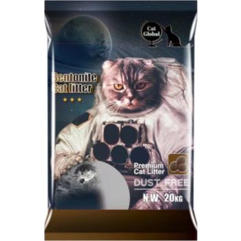  Cat Global Premium Bentonite Cat Litter Coffee 20kg 