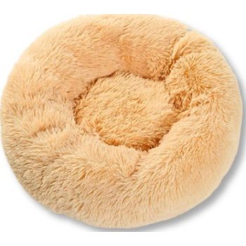  Saas Donut Pluffy Pet Bed Apricot M 60CM 
