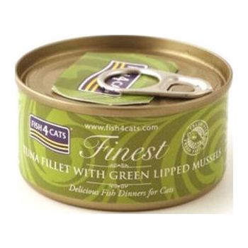  Fish4Cats Tuna Fillet with Mussels Wet Food 70g 