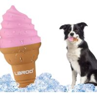 LaRoo Ice Cream Cone Silicone Dog Toys