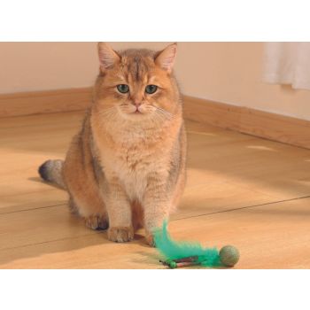  M-PETS Charmy Bugbear Green Catnip Cat Toy 
