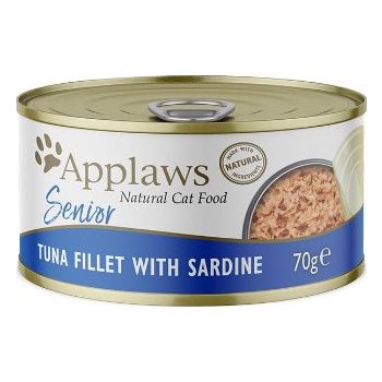  Applaws Tuna Fillet with Sardine Senior Wet Cat Food 70g Tin 