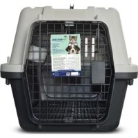 Doctor Pet Pet Carrier Crate 70x52x48 cm - IATA Approved Hard-Shell Crate - Pet Travel Cage for Medium Dogs & Cats