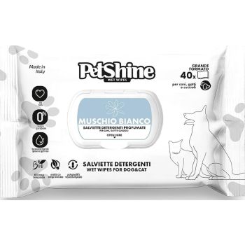  PetShine Wet Wipes White Musk 40Pcs 30 x 20 cm 