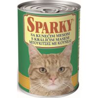 SPARKY CHUNKIES WITH RABBIT – COMPLETE CAT FEED 415G