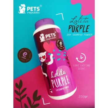  Pets Republic Dry Shampoo Powder Lolita Purple 200g 