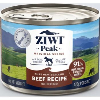  Ziwipeak Beef Dog Wet Food Recipe 185g 