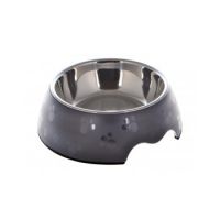 Nutrapet Melamine Round Paw Bowl Sets Grey S: 14*4.5 Cms 160/ml5.4oz
