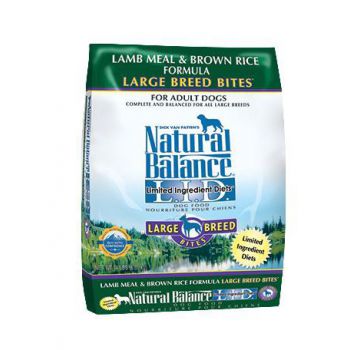  Natural Balance L.I.T Lamb Meal & Brown Rice Large Breed Bites Dry Dog Formula - 28lb 