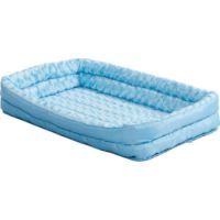 Midwest QuietTime Powder Blue Fashion Double Bolster Bed 30 inch