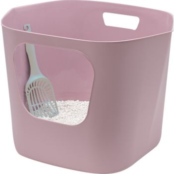  Moderna Lotus Cat Litter Box 54.4 x 43.9 x 40.5 cm-Soft Lila 